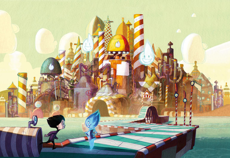 Illustration pour le calendrier de La SNAM Rete Gas / TBWA